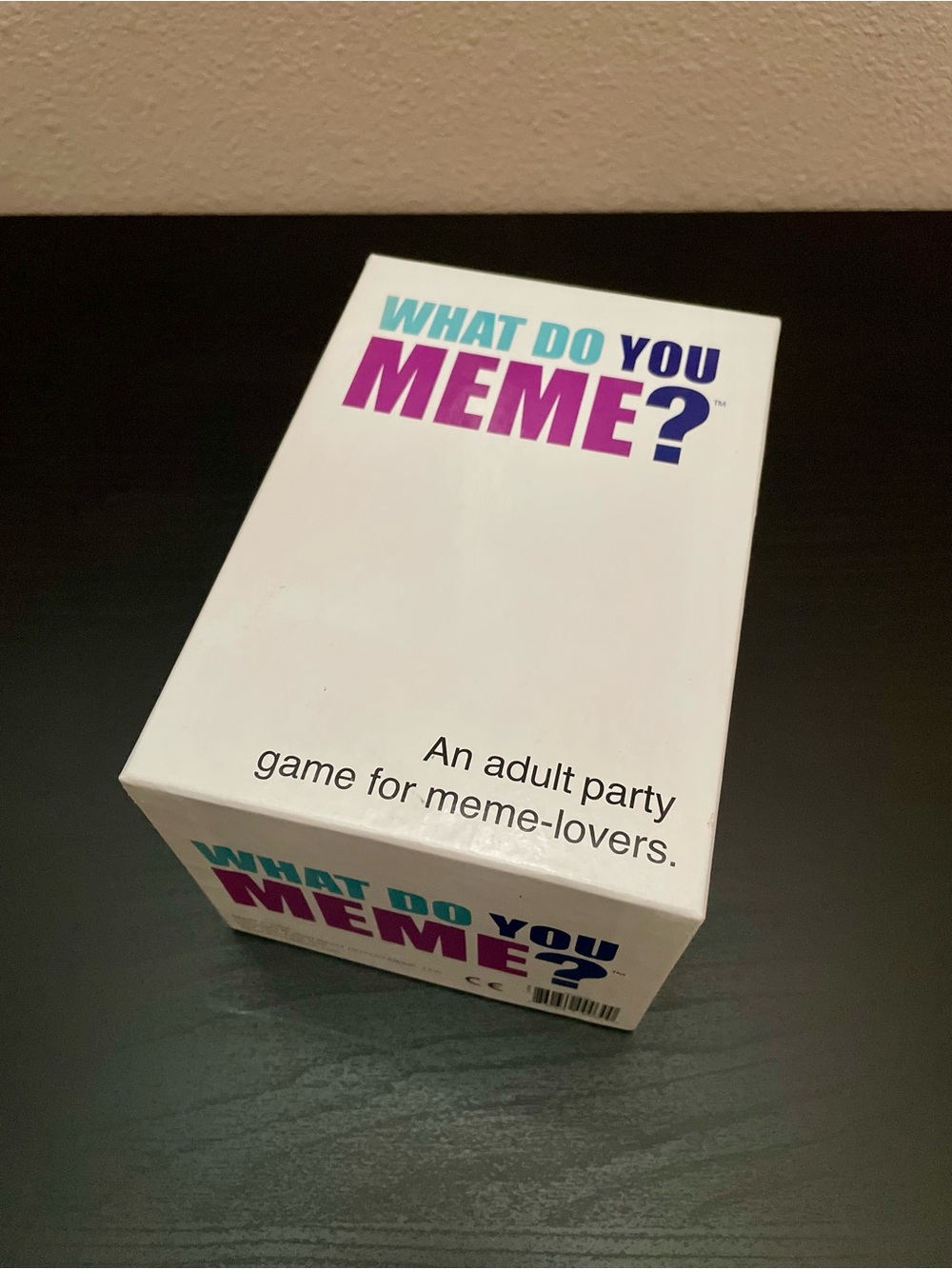 What Do You Meme? Adult Party Game - White Box with Teal & Purple Logo